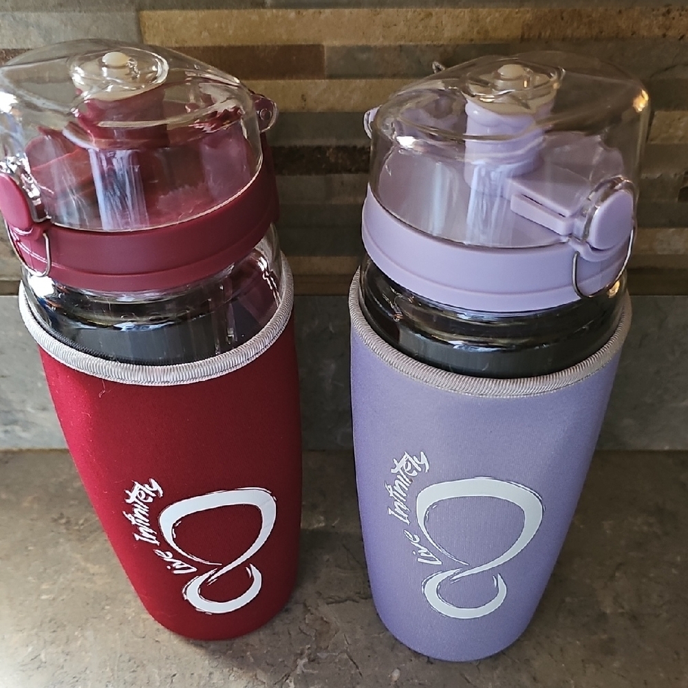 Live Infinitely 32oz Infuser Water Bottle With Sleeve/Bundle - Both - Picture 10 of 13